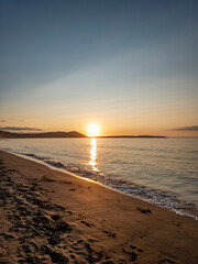 Fototapeta premium Beautiful sunset at Portnoo Narin beach in County Donegal - Ireland