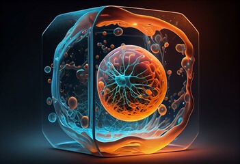 Plasma cell, illustration. Generative AI