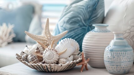 Seaside elegance - sea shell objects for coastal design