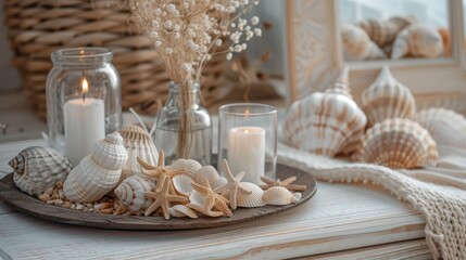 Seaside elegance - sea shell objects for coastal design