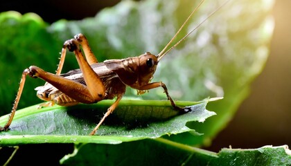 brown cricket - obrazy, fototapety, plakaty