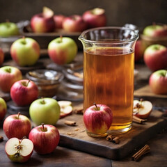 apples and apple juice