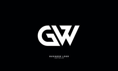 GW, WG, G, W, Abstract Letters Logo Monogram