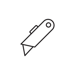 Cutter vector icon. Cutter flat sign design. Cutter knife symbol pictogram. UX UI icon