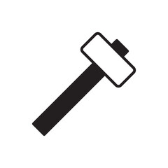 Hammer vector icon. Hammer instrument flat sign design. Hammer symbol pictogram. UX UI icon