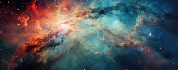 Amazing photo of a beautiful galaxy deep in space - obrazy, fototapety, plakaty