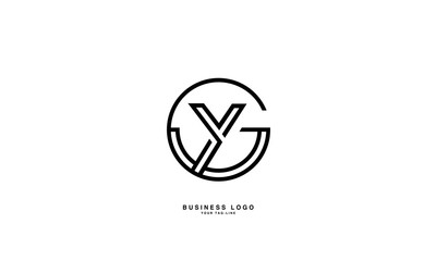 GY, YG, G, Y, Abstract Letters Logo Monogram