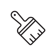 Paint brush vector icon. Paint brush flat sign design. Brush vector symbol pictogram. UX UI icon