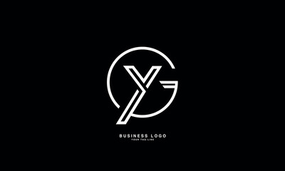 GY, YG, G, Y, Abstract Letters Logo Monogram