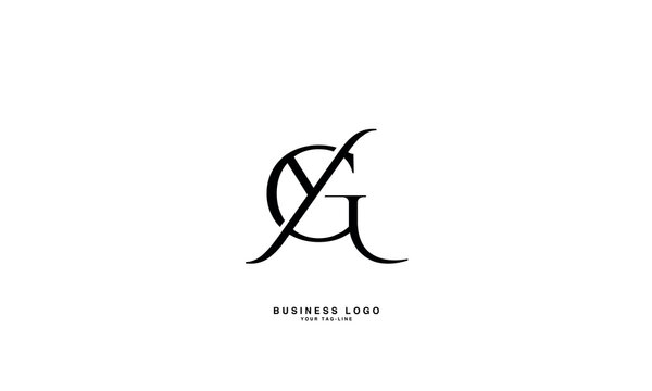 GY, YG, G, Y, Abstract Letters Logo Monogram