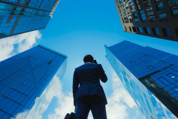 Fototapeta premium Anonymous Businessman's Busy Day