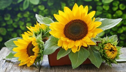 helianthus annuus small and potted sunflowers small flower size