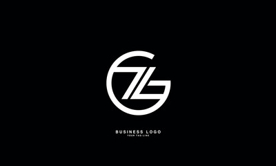 GZ, ZG, G, Z, Abstract Letters Logo Monogram