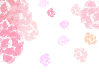 Falling cherry blooming flower parts vector..