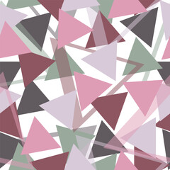 Rainbow color triangle seamless pattern