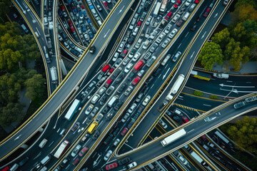 Dizzying Heights of Rush Hour Gridlock