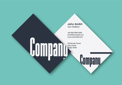 Creative Angle Business Card Template