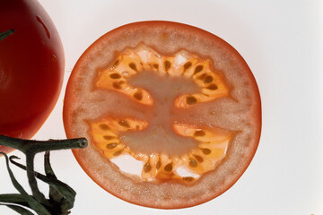 Tomato slice, potassium source, healthy food form prostate