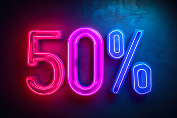 Radiant Halfway: Neon Text Display