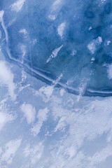 Fototapeta na wymiar Frozen fractured sea