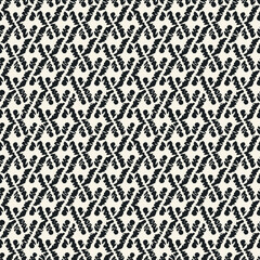 Monochrome Folk Graphic Motif Mottled Textured Pattern