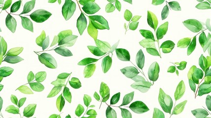  a close up of a green leafy pattern on a white background with green leaves on the left side of the image and the green leaves on the right side of the right side of the.