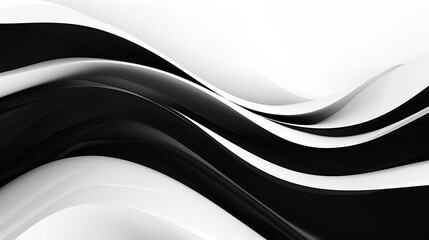 Smooth Lines Abstract Illustration Generative AI