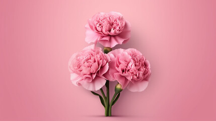 3d rendered photo of flower background made with generative AI