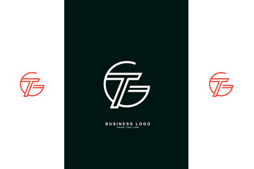 GT, TG, G, T, Abstract Letters Logo Monogram