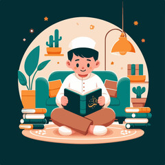 child with a book