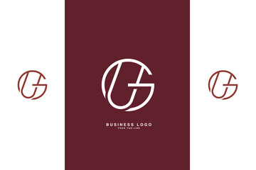 Fototapeta premium GU, UG, G, U, Abstract Letters Logo Monogram