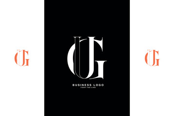 GU, UG, G, U, Abstract Letters Logo Monogram
