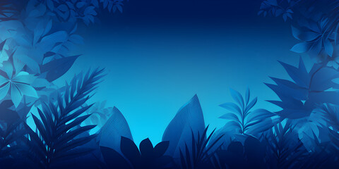 Blue abstract tropical theme background