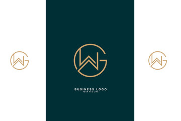 GW, WG, G, W, Abstract Letters Logo Monogram