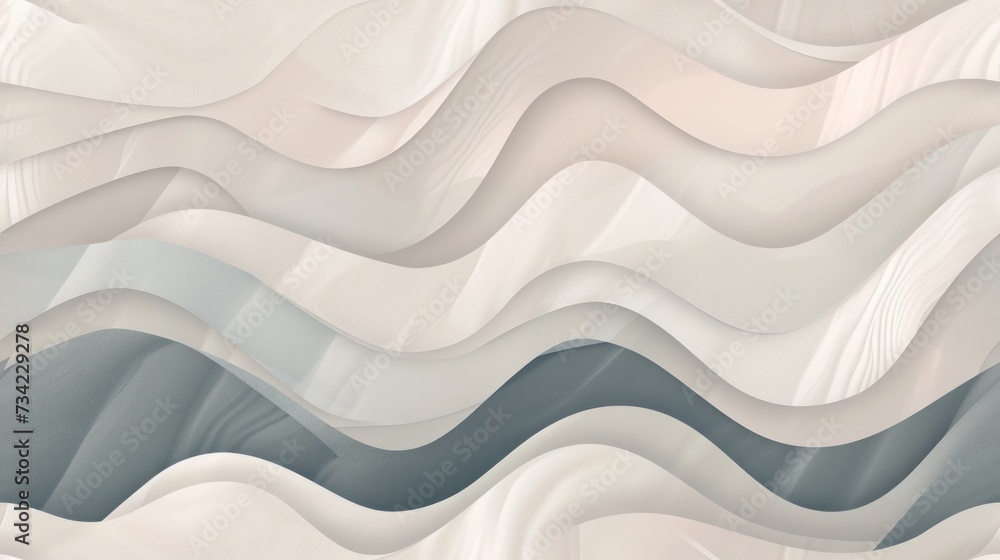 Aufkleber a white and grey abstract background with wavy lines and waves in the center of the image, with a so