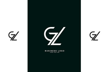GZ, ZG, G, Z, Abstract Letters Logo Monogram
