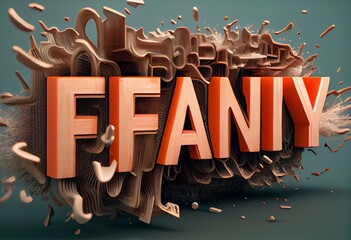 Frenzy Panic Excitement Popular Trend Word 3d Illustration. Generative AI