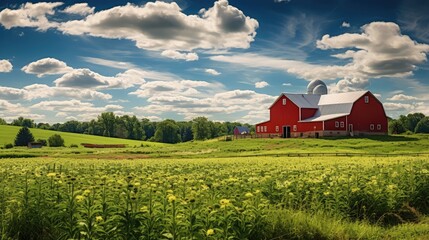 barn farm backdrop