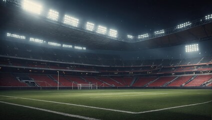 Fototapeta premium Football stadium background