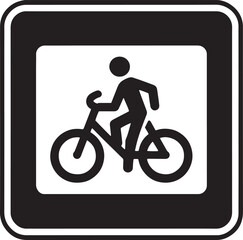 Bicycle Lane Sign vector
