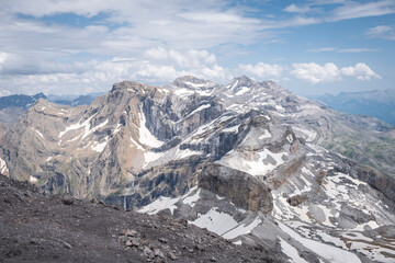 Monte Perdido, 3355 meters,  route of ascent to the Taillon, French Pyrenees, France