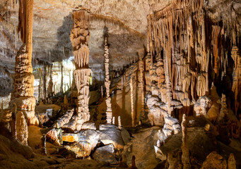 Dragon cave (Cuevas del Drach) in Porto Cristo, Mallorca island, Spain