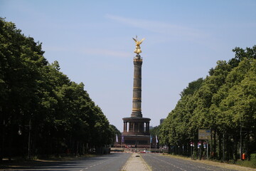 The Victory Column and Tiergarten in Berlin, Germany - 734247475