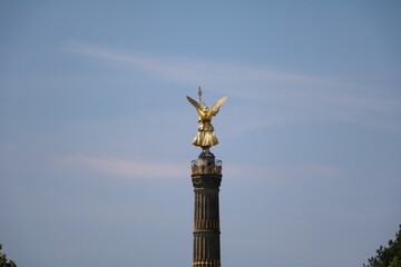 Victoria on the Berlin Victory Column, gilded bronze sculpture in Berlin, Germany