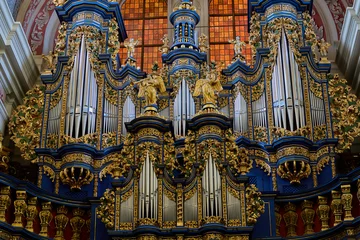 Fototapeten Schöne, alte Orgel in Święta Lipka, Polen © Olgierd Kajak