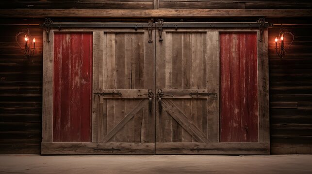 reclaimed barn wood doors