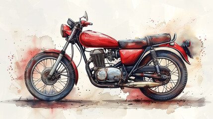 Obraz na płótnie Canvas classic motorcycle