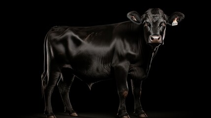 Obraz na płótnie Canvas livestock brangus cow
