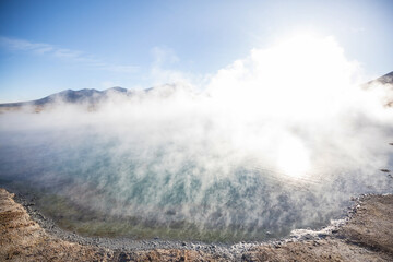 Hot springs in Chile
