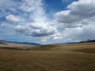 clouds over the mountains